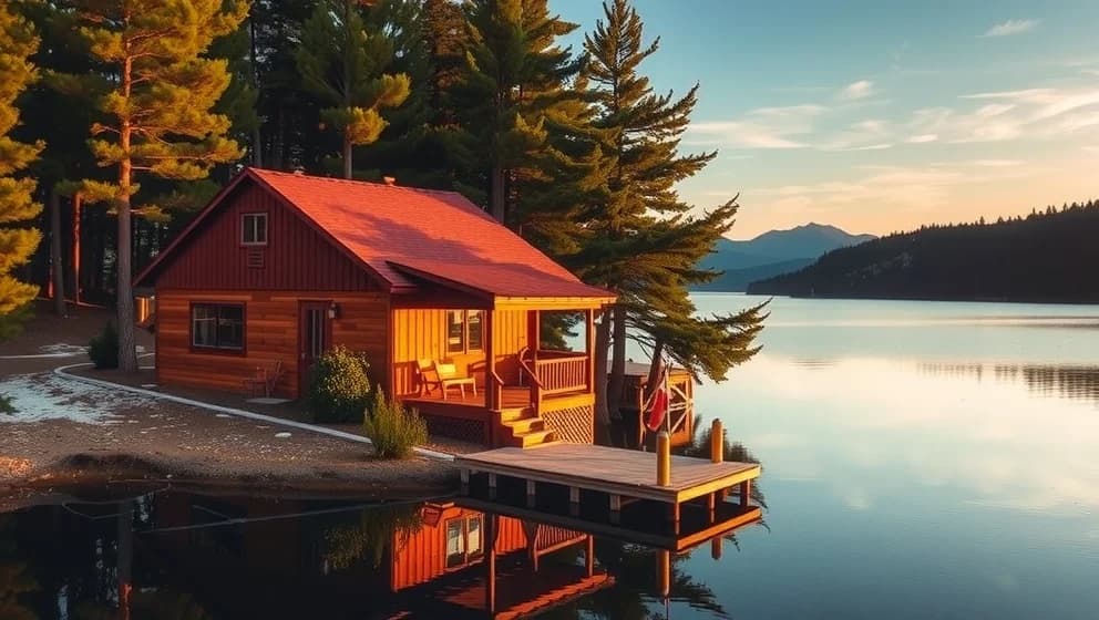 Sjönära fritidshus till salu nära vattnet